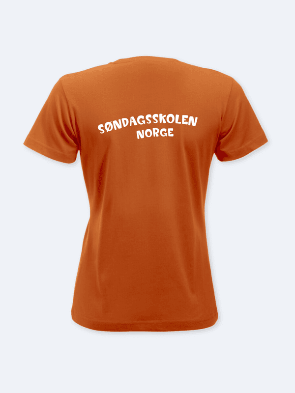 T-skjorte Dame oransje